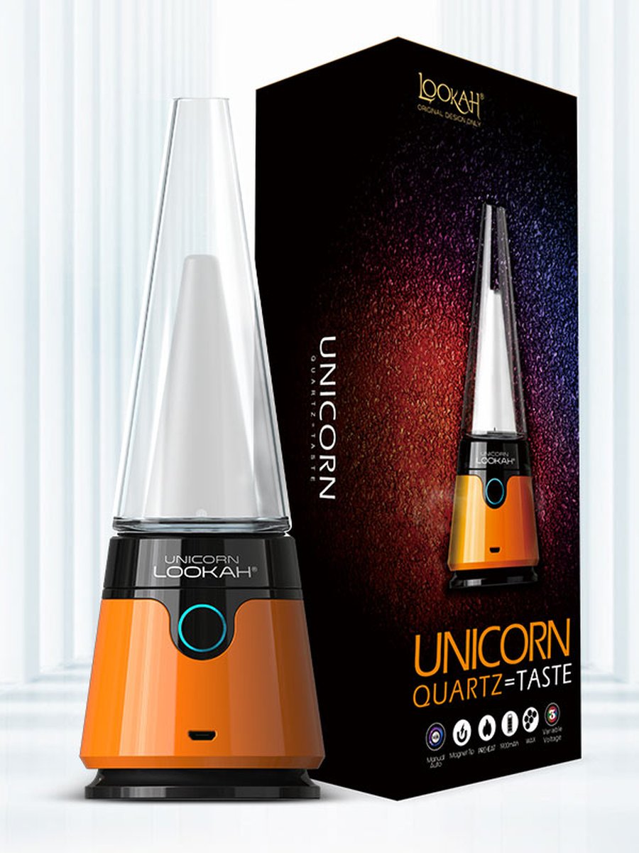 LOOKAH Unicorn Electric Dab Rig in Orange