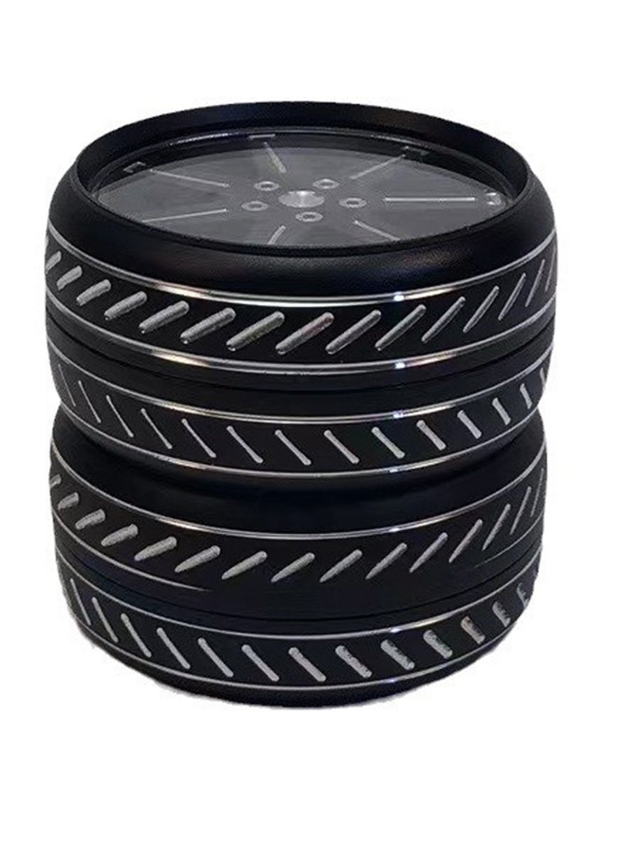 Fine Carved Flower Herb Grinder, Color: Red, 4 image Fine Carved Flower Herb Grinder, Color: Red, 4 image