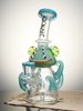 Lookah Rig 8" Mini Cute Six Eyes Clown Octopus Dab Rig, Colors: Water Blue , 10 image Lookah Rig 8" Mini Cute Six Eyes Clown Octopus Dab Rig, Colors: Water Blue , 10 image