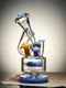Cute Recycler Fairy Mushroom Water Pipe blue