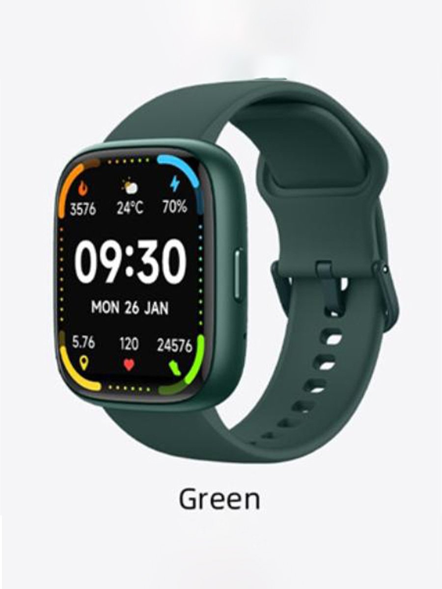 Alexa Heart Rate & Blood Pressure Smart Watch, Color: Blue, 4 image