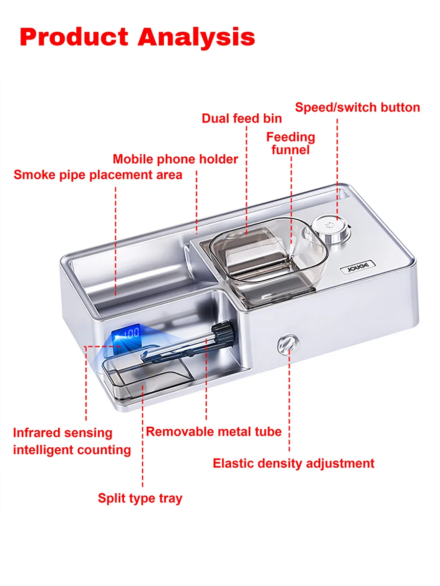 8mm/6.5mm/5.5mm Fully Automatic Cigarette Rolling Machine3