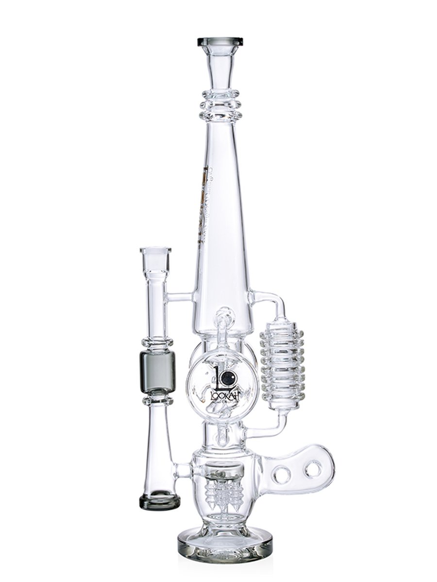 23" Cool Recycler Bong | Helix Water Pipe | Triple Chamber Percolator | Black 23" Cool Recycler Bong | Helix Water Pipe | Triple Chamber Percolator | Black