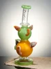 Green  Cute Double Piggy Dab Rig5