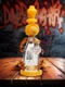 9.5" Cute Garden Snowman Dab Rig, Colors: Yellow