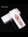 Natural Crystal Quartz Pipe pink