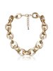 Geometric Vintage Gold Necklace