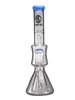 17" Big Mom Double Tree Perc Ice Beaker Glass Bong, Color: Jade Blue, 4 image 17" Big Mom Double Tree Perc Ice Beaker Glass Bong, Color: Jade Blue, 4 image
