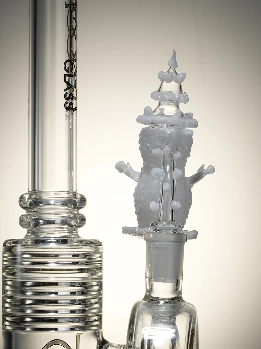 14MM Male 90° Snowman Quartz Dab Nail with Carb Cap, 3 image