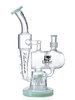 Platinum Glass Recycler Bong, Colors: Kiwi Green    Platinum Glass Recycler Bong, Colors: Kiwi Green