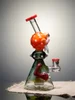 10 inch Monster Head Perc Beaker Glass Bong Orange Side 10 inch Monster Head Perc Beaker Glass Bong Orange Side