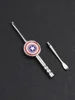 2pcs Captain America Dab Tools Silver