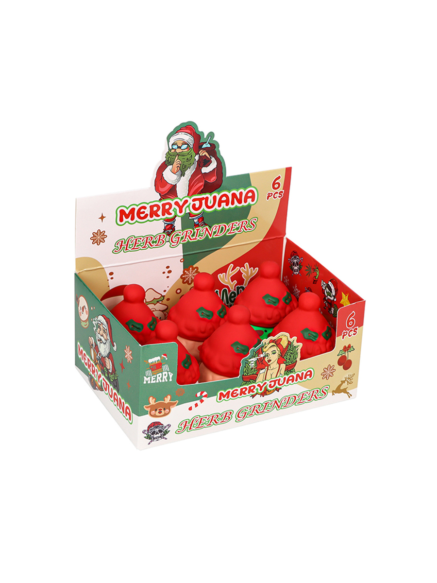 6PCS Lovely Christmas 4 Layer Metal Grinder, 2 image