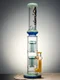 Lookah Bong 16" StraightTube Double Stacked Tree Perc Water Pipe, Colors: G