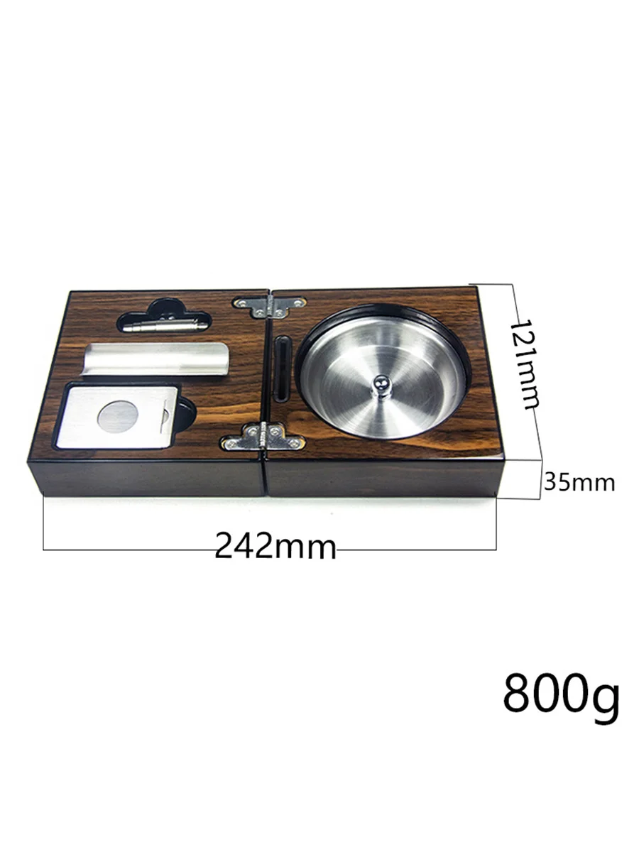 Luxury Wooden Cigar Ashtray with Phone/Tablet Holder, 2 image