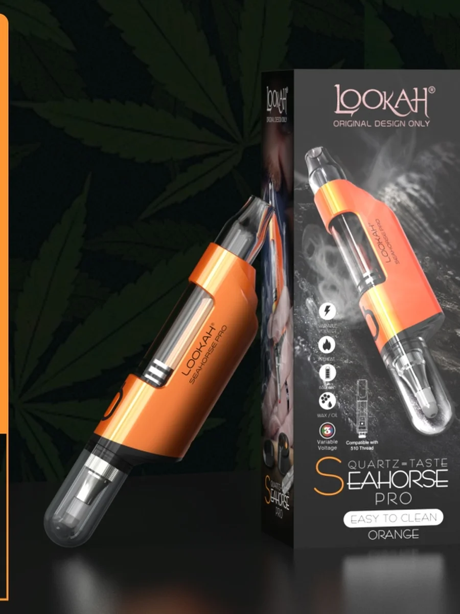 Lookah Seahorse PRO Electric Nectar Collector & Dab Pen, Color: Royal Gold, 9 image Lookah Seahorse PRO Electric Nectar Collector & Dab Pen, Color: Royal Gold, 9 image