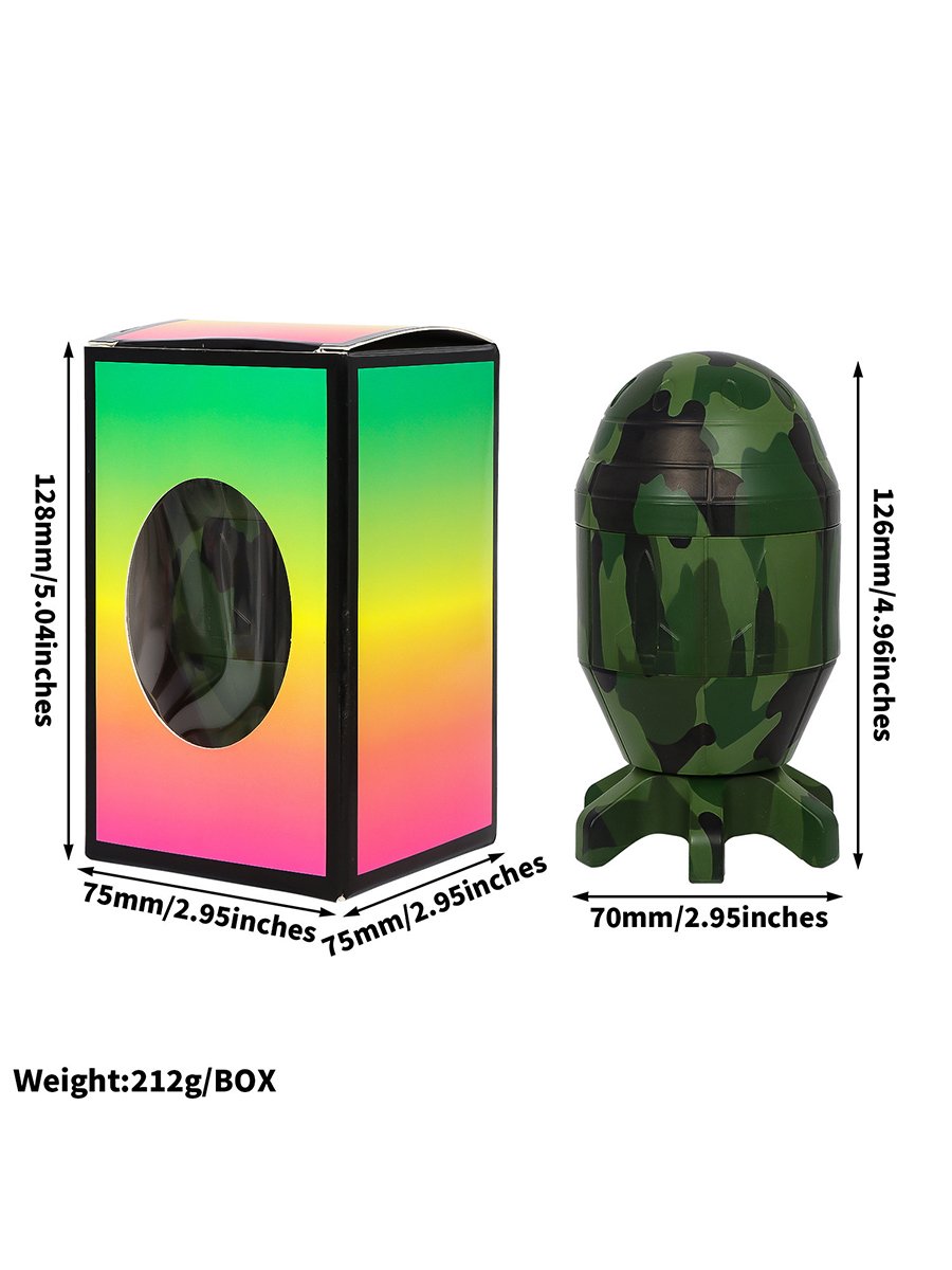 4-Layer Rocket-Shaped Herb Grinder