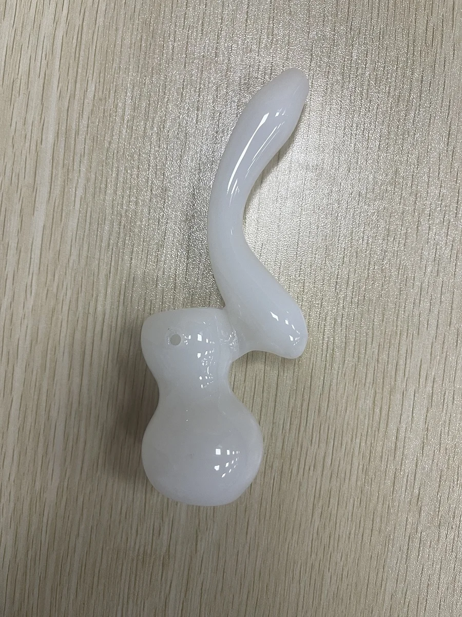 Mini Gourd Glass Bubbler Pipe, Color: Blue, 2 image