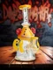 Lookah Rig 8" Mini Cute Six Eyes Clown Octopus Dab Rig, Colors: Yellow