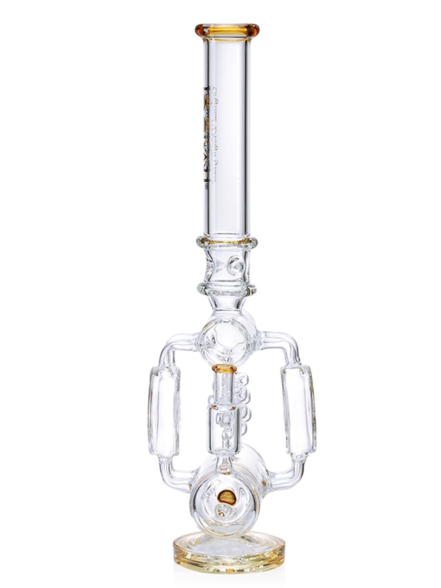 Lookah Bong 21" Glass Recycler Super Filtration Ice Water Pipe - Clear Black, Colors: Clear Black, 9 image Lookah Bong 21" Glass Recycler Super Filtration Ice Water Pipe - Clear Black, Colors: Clear Black, 9 image