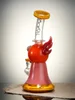 Lookah Rig 7.8" Cute Crested Head Dab Rig, Colors: Orange, 13 image Lookah Rig 7.8" Cute Crested Head Dab Rig, Colors: Orange, 13 image