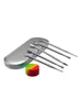 5 PCS Metal Dab Tool Kit with Silicone Container and Travel Case, Color: Rainbow, 6 image