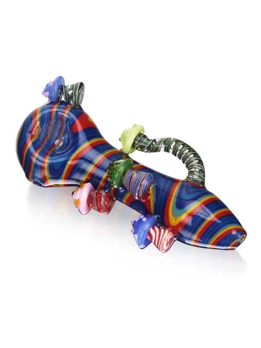 Color Spiral Mushroom Glass Pipe Color Spiral Mushroom Glass Pipe