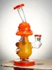 Lookah Rig 8.3" Cute Clown Mushroom Dab Rig, Colors: Orange, 7 image Lookah Rig 8.3" Cute Clown Mushroom Dab Rig, Colors: Orange, 7 image