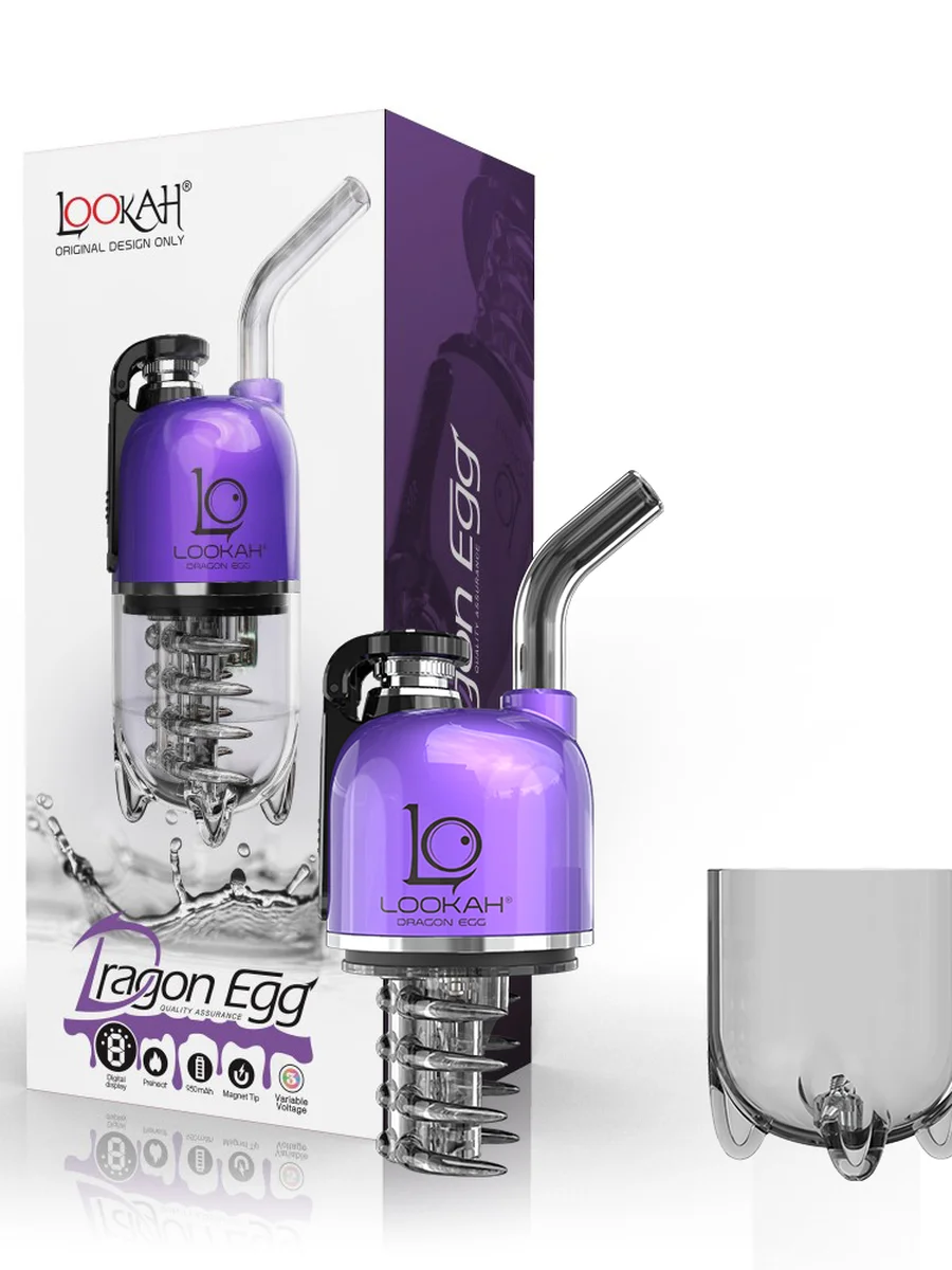 LOOKAH Dragon Egg Portable Electric Dab Rig, Color: Orange, 16 image LOOKAH Dragon Egg Portable Electric Dab Rig, Color: Orange, 16 image