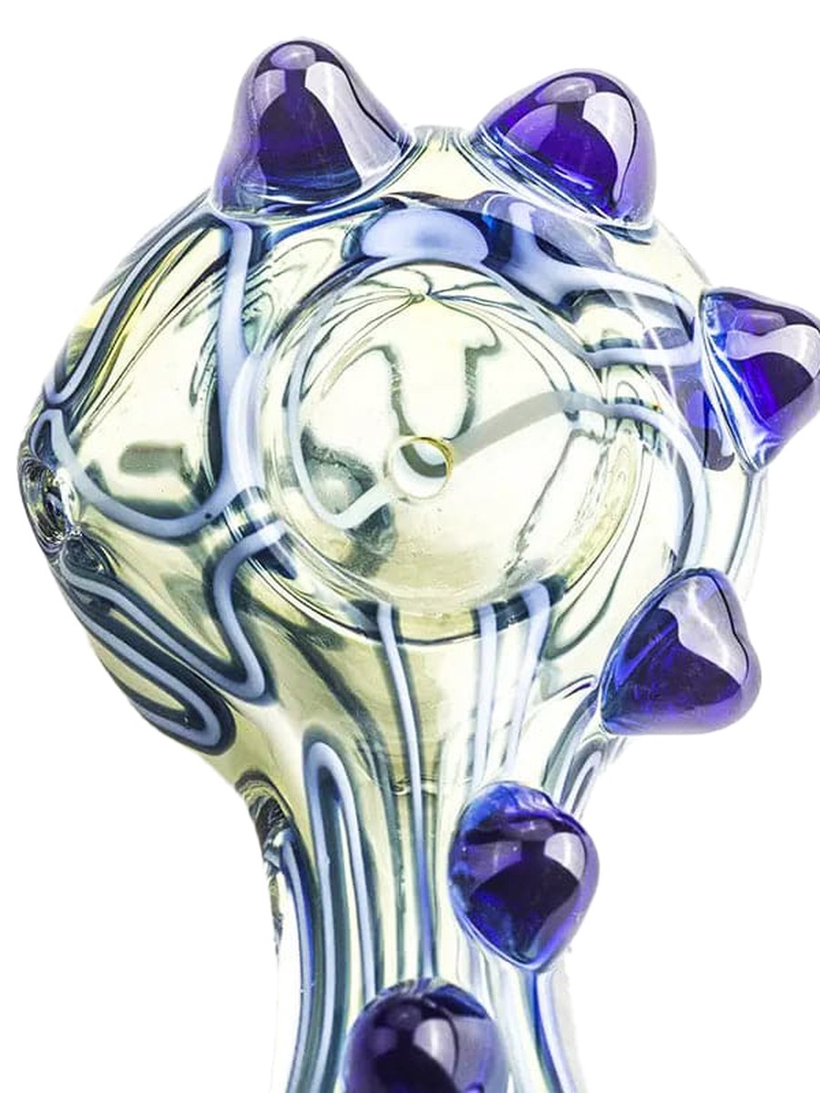 Marble Handle Glass Pipe Marble Handle Glass Pipe