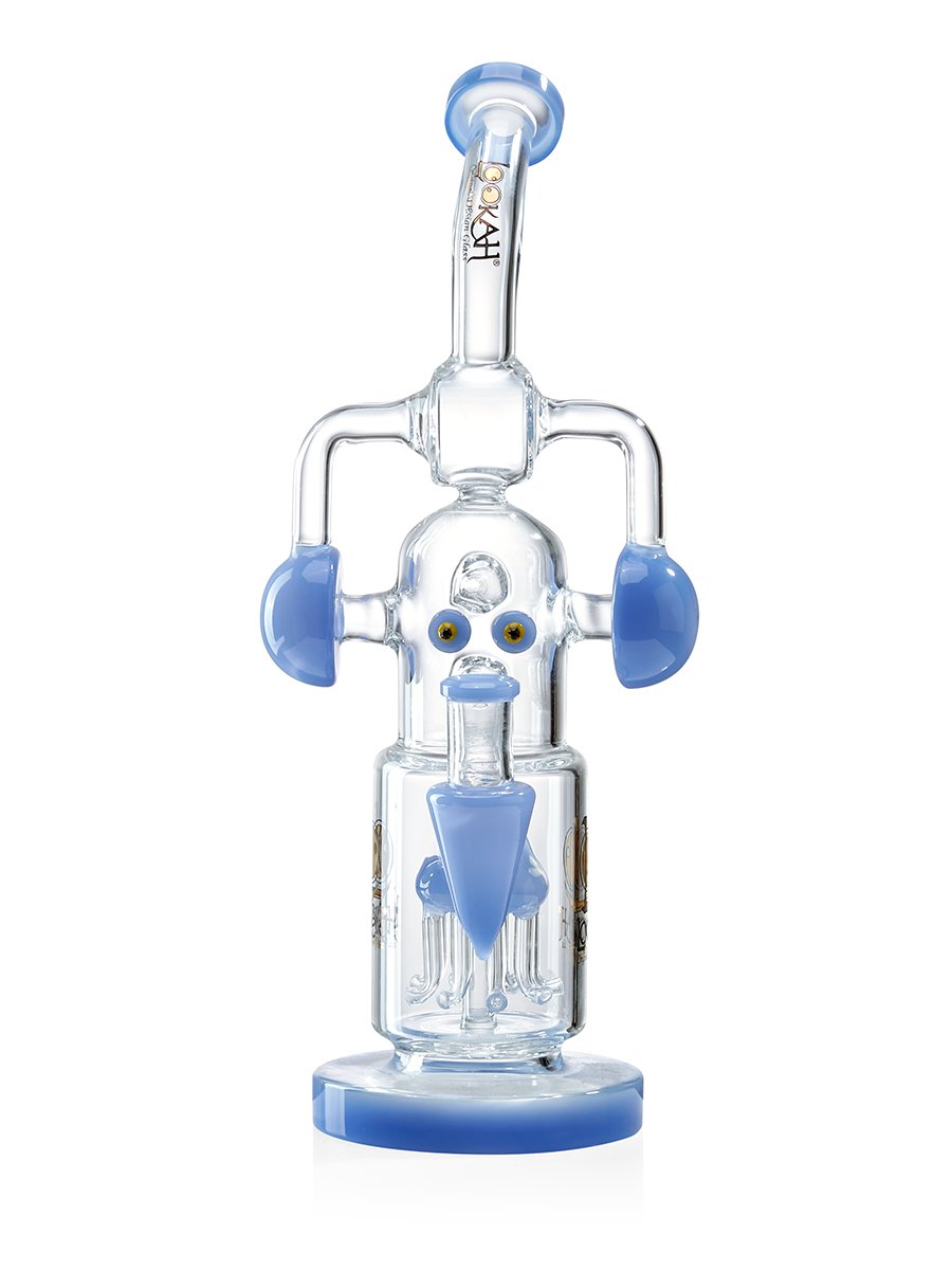 recycler decorative robot bong blue recycler decorative robot bong blue