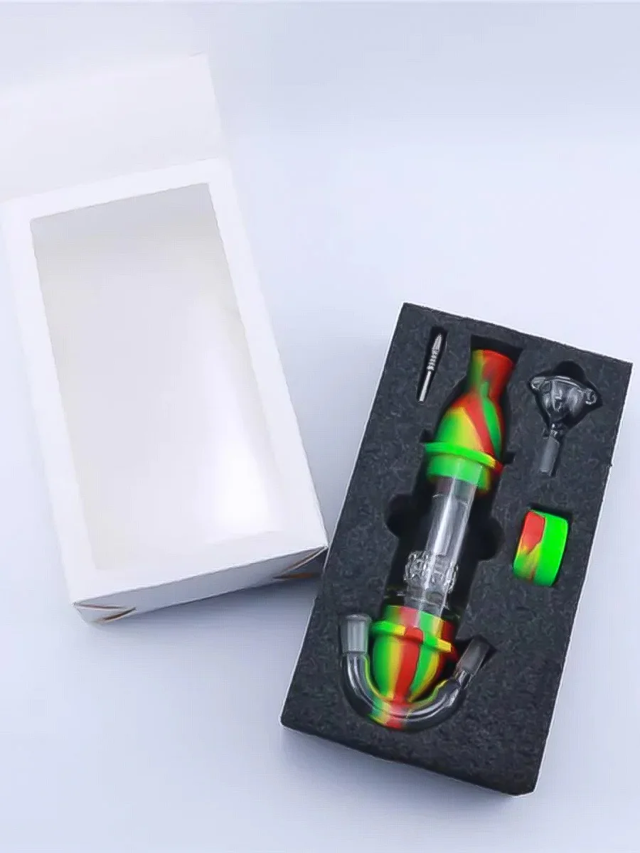 10mm Lighthouse Glass Percolator Silicone Nectar Collector4 10mm Lighthouse Glass Percolator Silicone Nectar Collector4