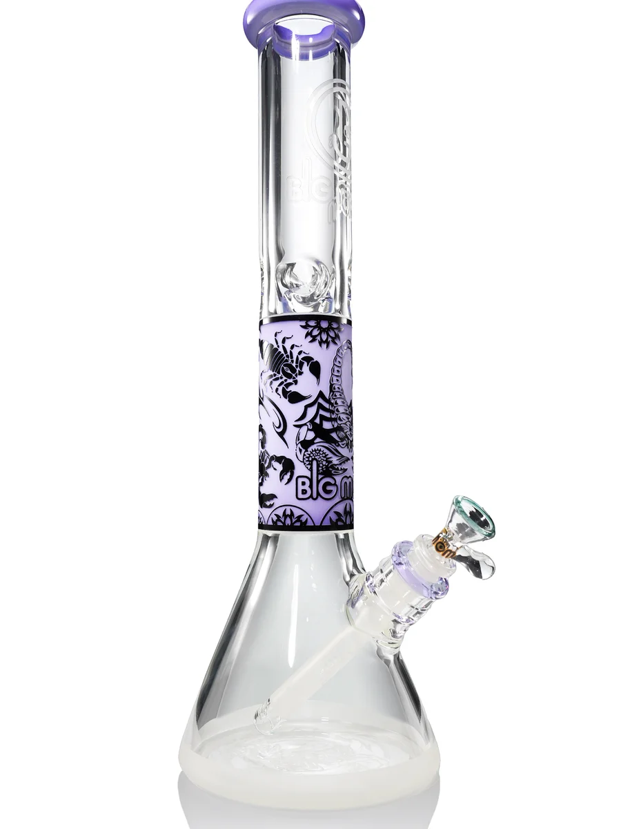 Scorpion Tattoo Glass Beaker Ice Bong Scorpion Tattoo Glass Beaker Ice Bong
