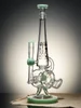 Clear Green Cool Recycler Gun Water Pipe
