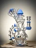 Lookah Rig 8.7" Novelty Rare Hourglass Spine Dab Rig, Colors: Blue Lookah Rig 8.7" Novelty Rare Hourglass Spine Dab Rig, Colors: Blue