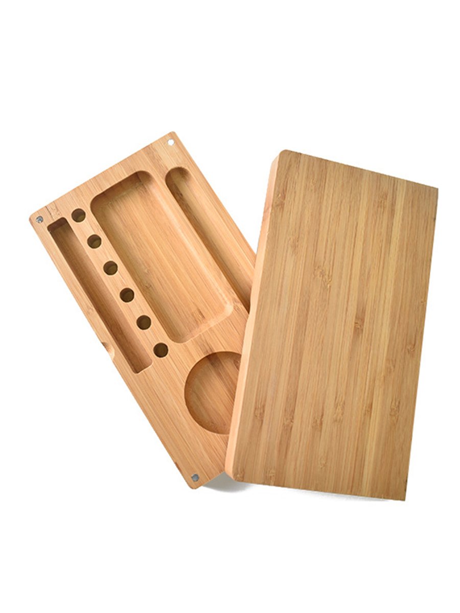 Double-Layer Bamboo Rolling Tray Details3