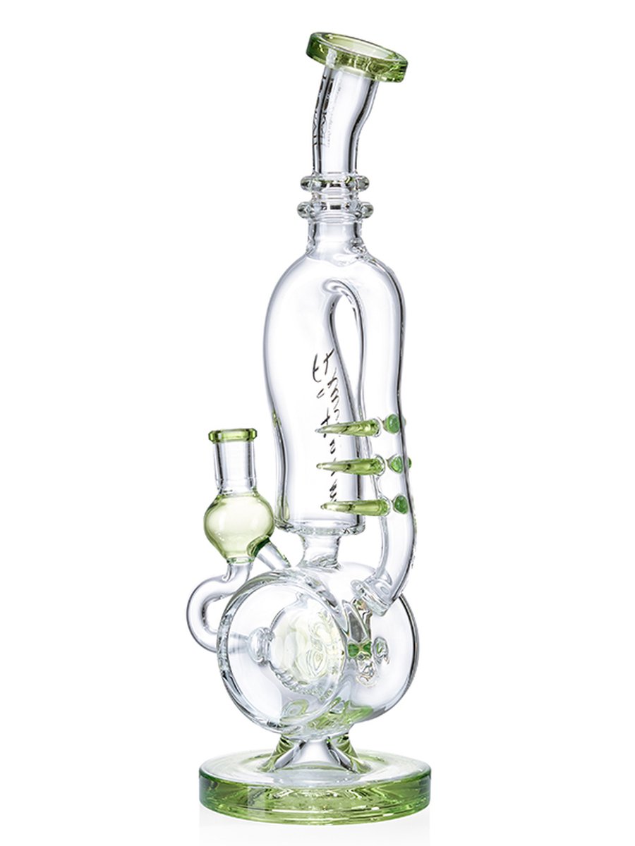 WPC806 Water Pipe, Colors: Clear Green, 3 image