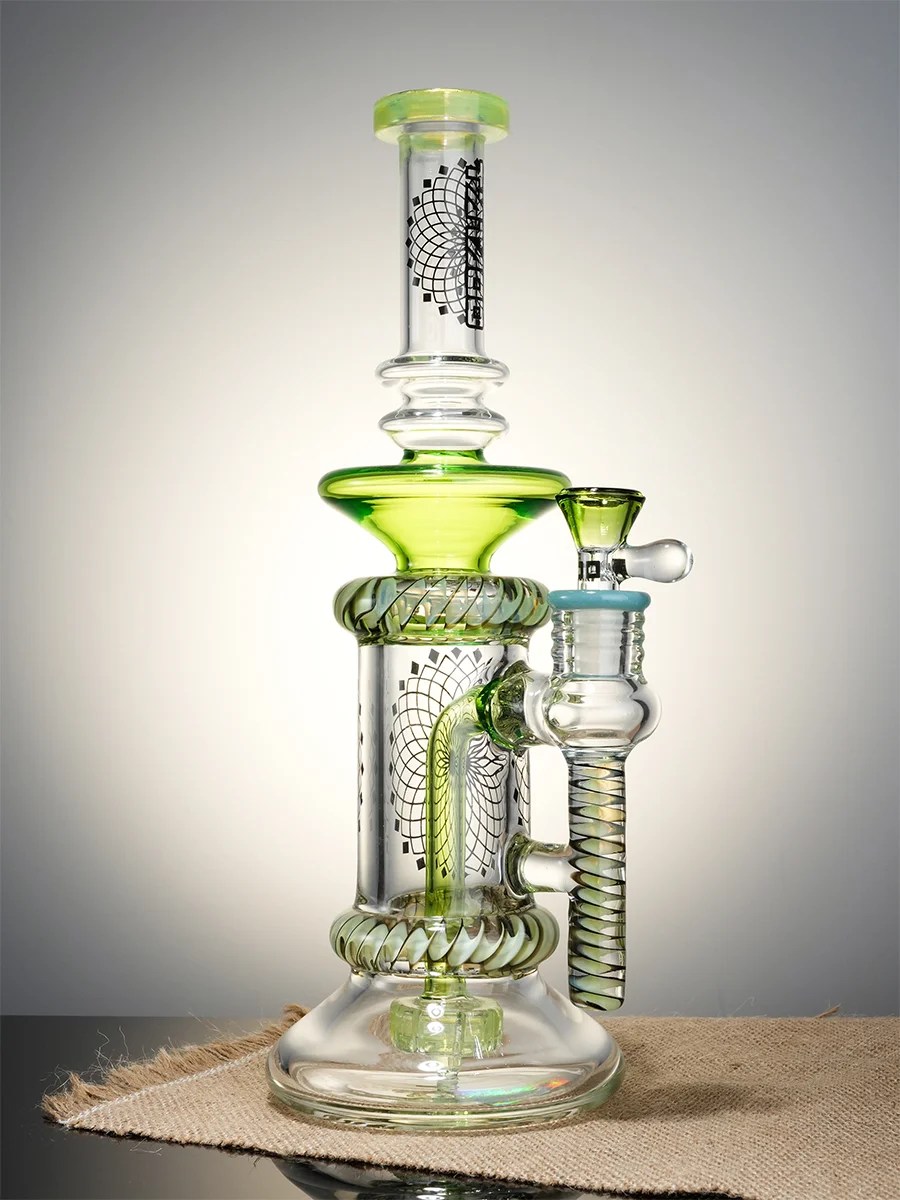 Lookah Bong 11.5" Steampunk Tattoo Hourglass Water Pipe2 Lookah Bong 11.5" Steampunk Tattoo Hourglass Water Pipe2