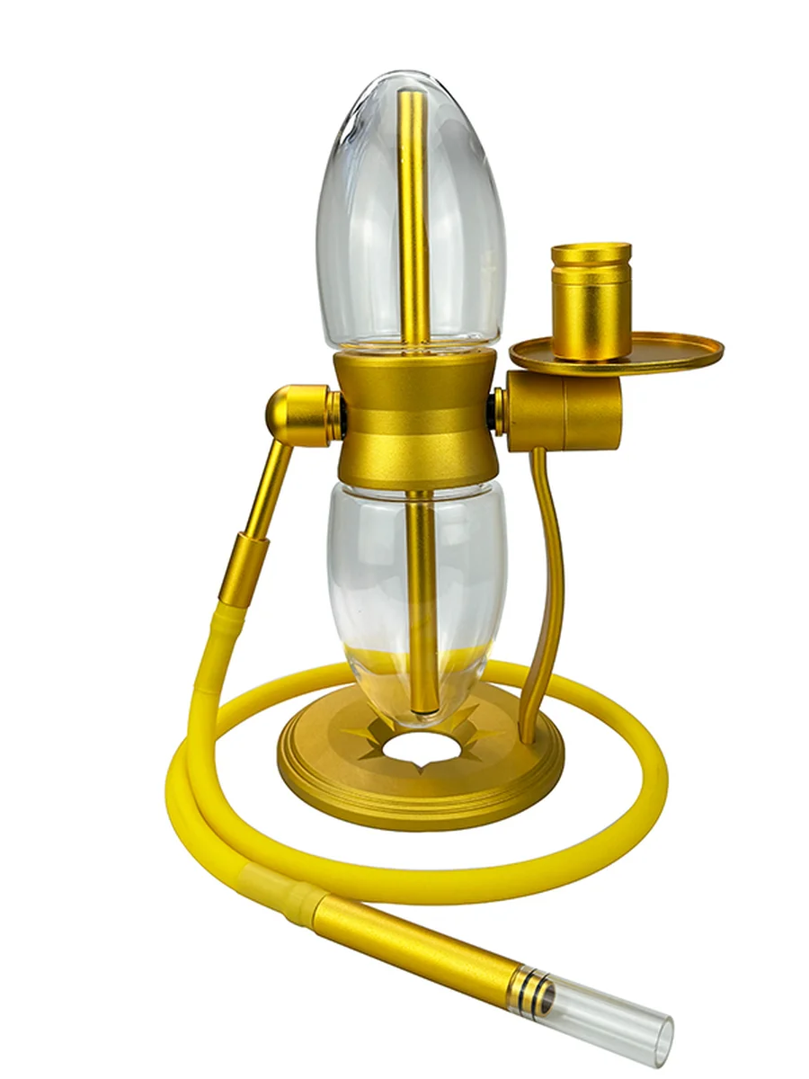 Lightbulb 360° Rotating Gravity Bong Yellow