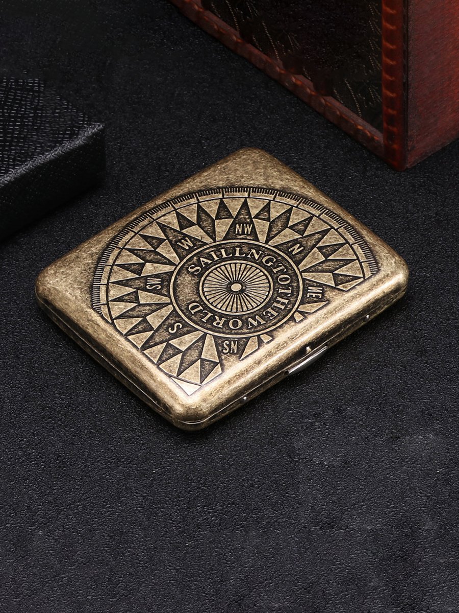Cigarette Case (Holds 20 cigarettes) Compass Cigarette Case (Holds 20 cigarettes) Compass