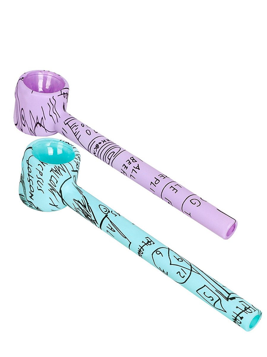 Hammer-Style Glass Chillum Pipe