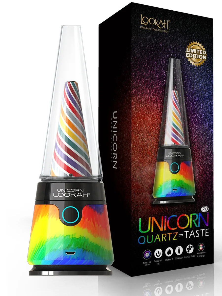 LOOKAH Unicorn 2.0 Portable E Rig Vaporizer  Tie Dye