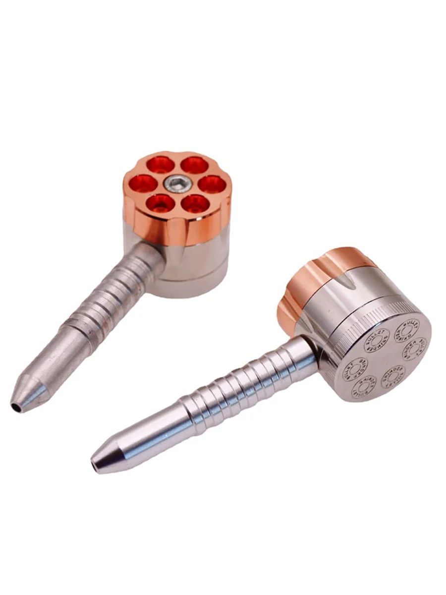Cylinder Smoking Pipe With Grinder Cylinder Smoking Pipe With Grinder