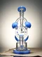 LOOKAH Rig 9.7" Recycler Timeless Clock Dab Rig, Color: Blue