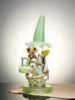Green Mini Wizard Glass Dab Rig3 Green Mini Wizard Glass Dab Rig3