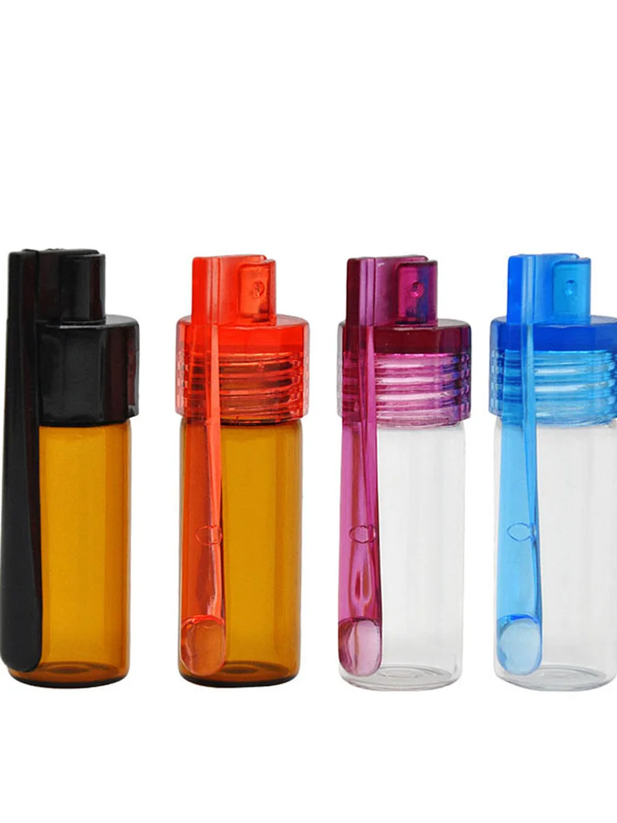 Portable Glass Bottle Snuff Box 4PCS, Size: S, 4 image Portable Glass Bottle Snuff Box 4PCS, Size: S, 4 image