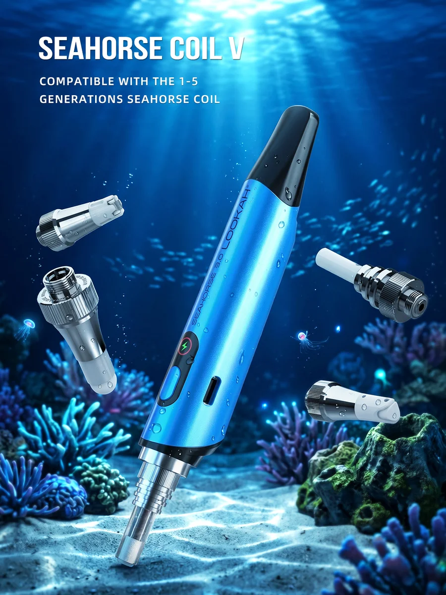 LOOKAH Seahorse 3.0 Electric Nectar Collector, Color: Blue, 7 image