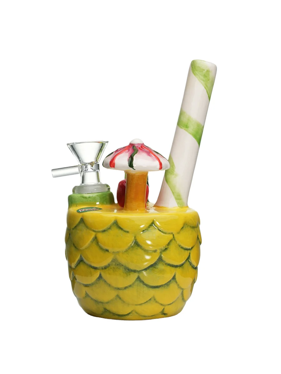 Pineapple Fancy Drink Ceramic Water Pipe, 3 image Pineapple Fancy Drink Ceramic Water Pipe, 3 image
