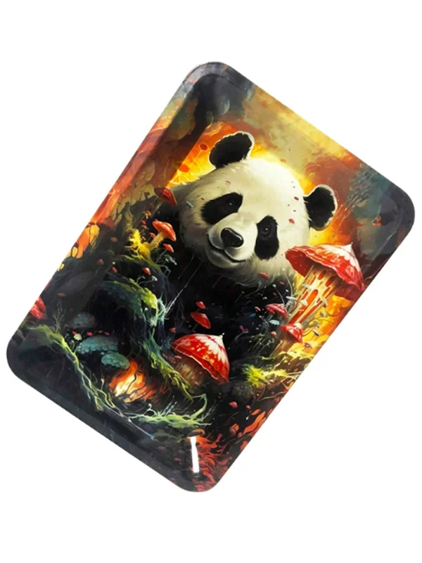 Panda Tinplate Rolling Tray Panda Tinplate Rolling Tray