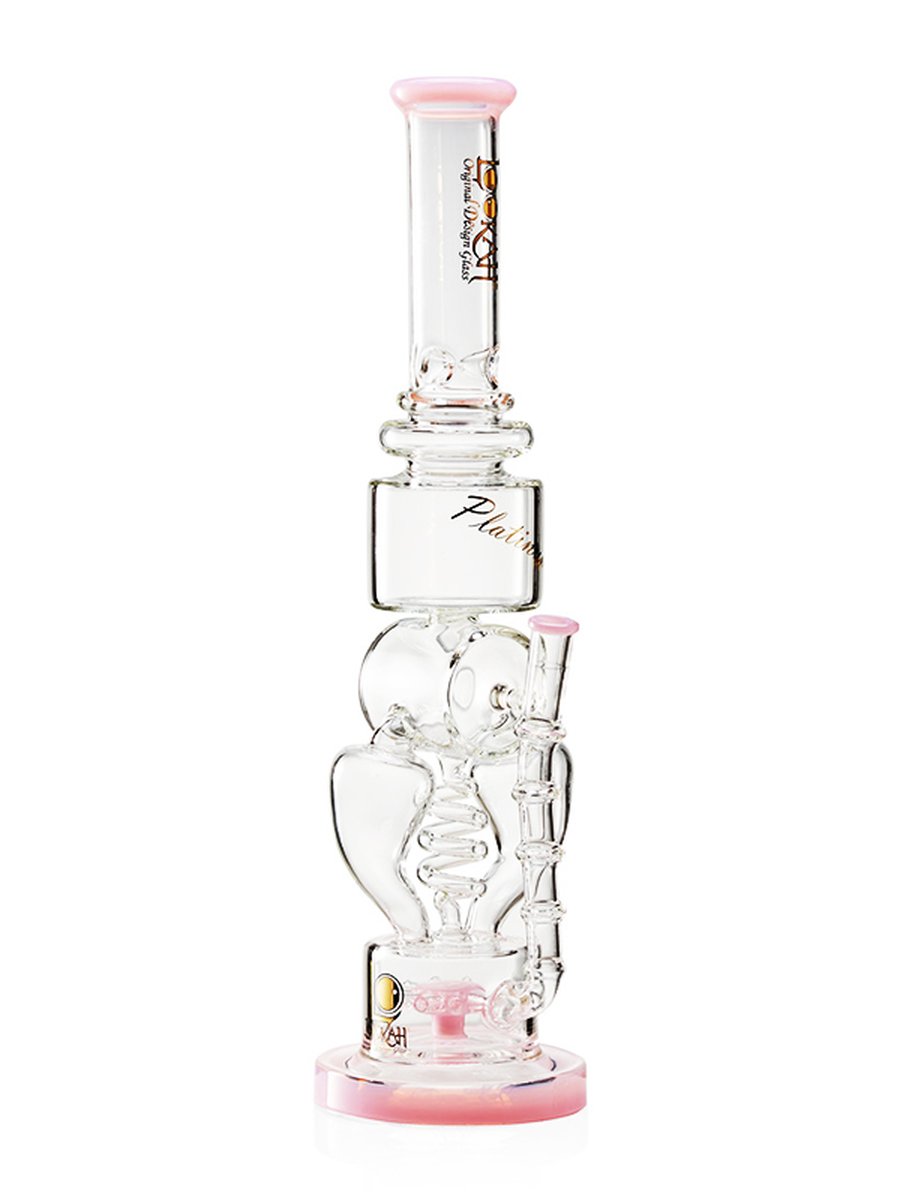 Cool Ice Percolator Bong Pink